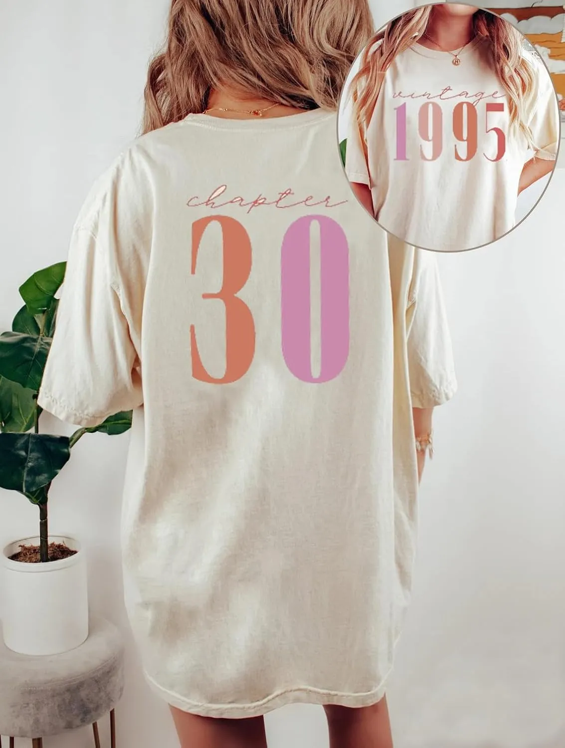 30th Birthday Gifts for Women Vintage 1995 Shirt in My Thirties Era Tee Party Short Sleeve Casual Top
