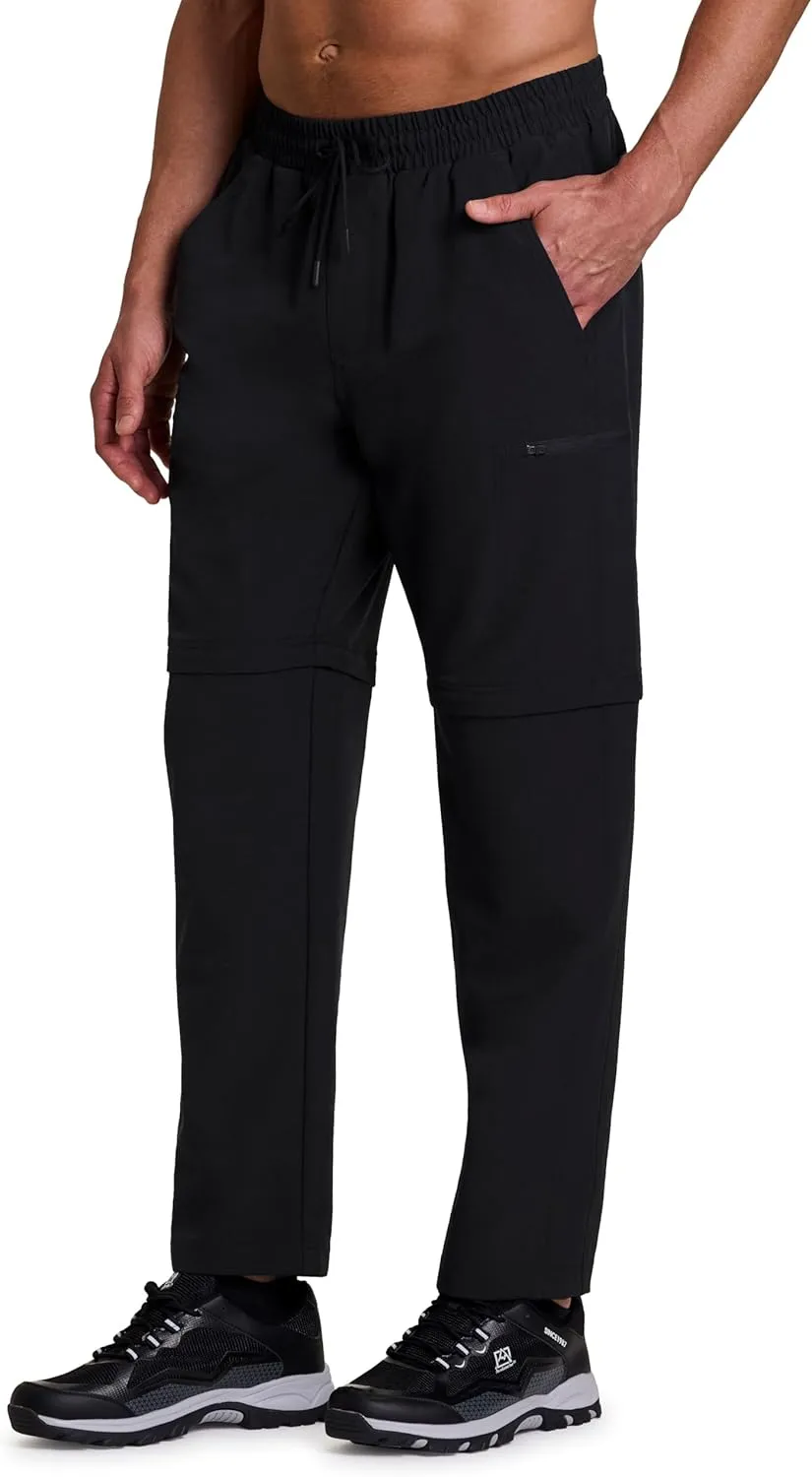 Avalanche Men's Cargo Pants Convertible Cargo Shorts/Pants for Men Dual Purpose Quick Drying Hiking Pants with Zipper Pockets