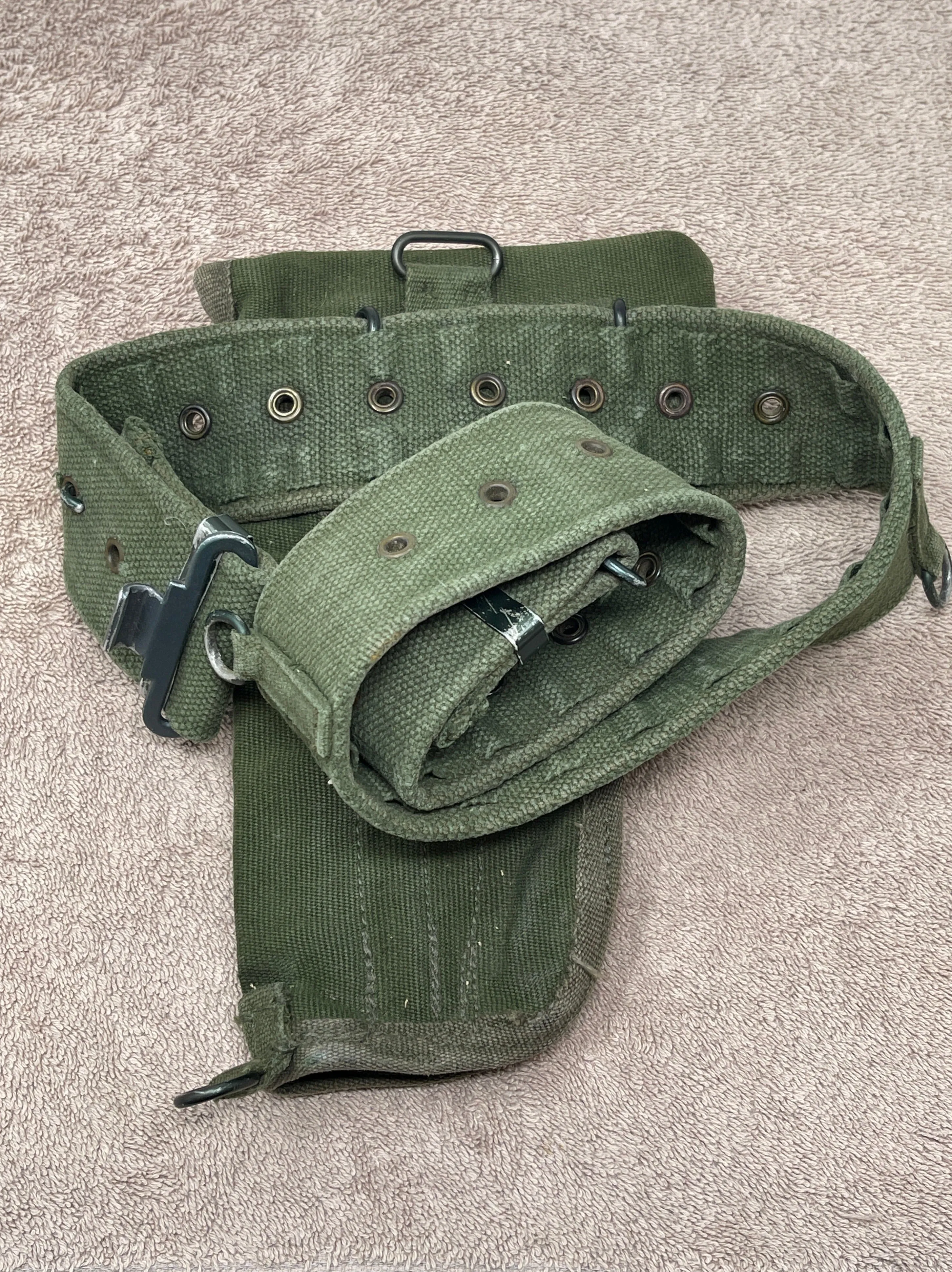 British 1958 Pattern 9mm Pistol Holster & 58 Webbing Belt