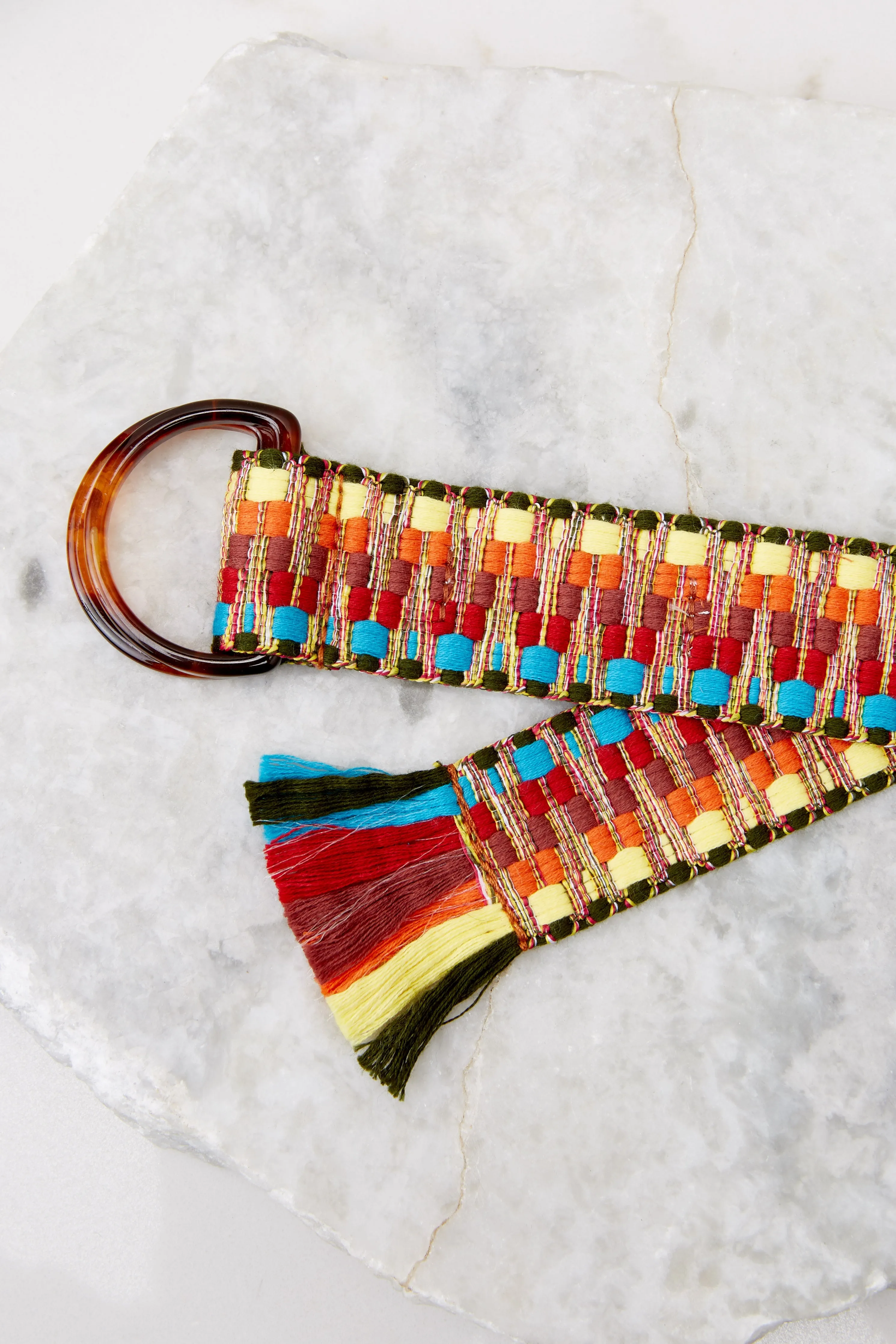 Change It Up Brown Multi Mexican Style Belt