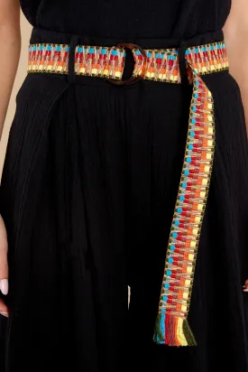 Change It Up Brown Multi Mexican Style Belt