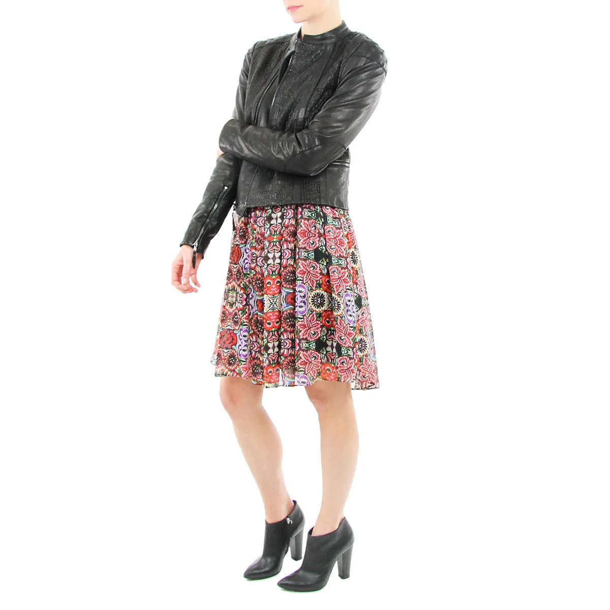 Leather Moto Jacket - Black