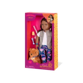 Our Generation 18 Inch Deluxe Doll With Pet Dog Malia