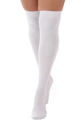 White | OVERKNEE SOCKS