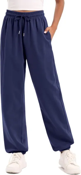 YLDUJ AMUM Women's Sweatpants Casual Drawstring Sweat Pants Workout Athletic Joggers with Pockets