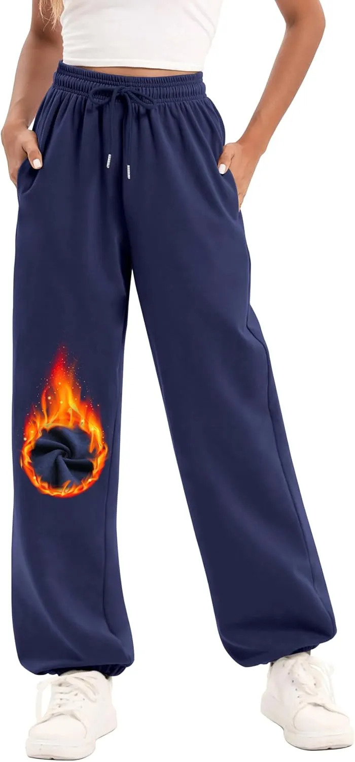 YLDUJ AMUM Women's Sweatpants Casual Drawstring Sweat Pants Workout Athletic Joggers with Pockets